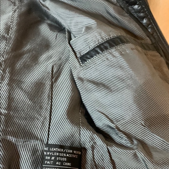 Danier Black Leather Jacket - Picture 7 of 13